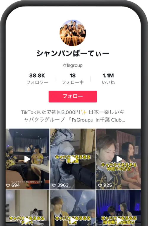 シャンパンぱーてぃーのアカウント